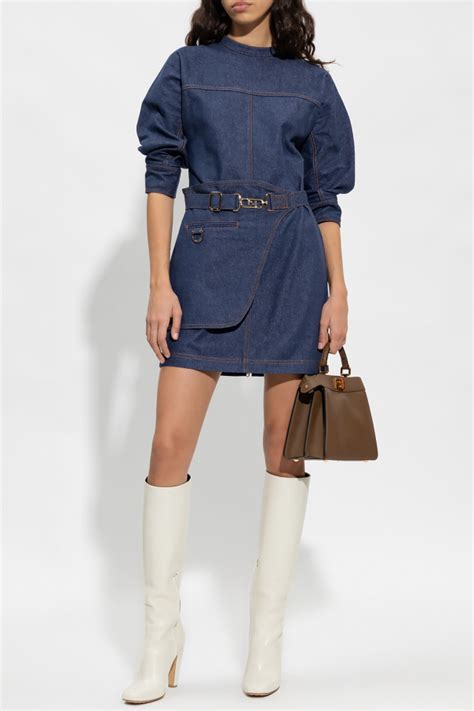 green fendi dress|fendi denim dress.